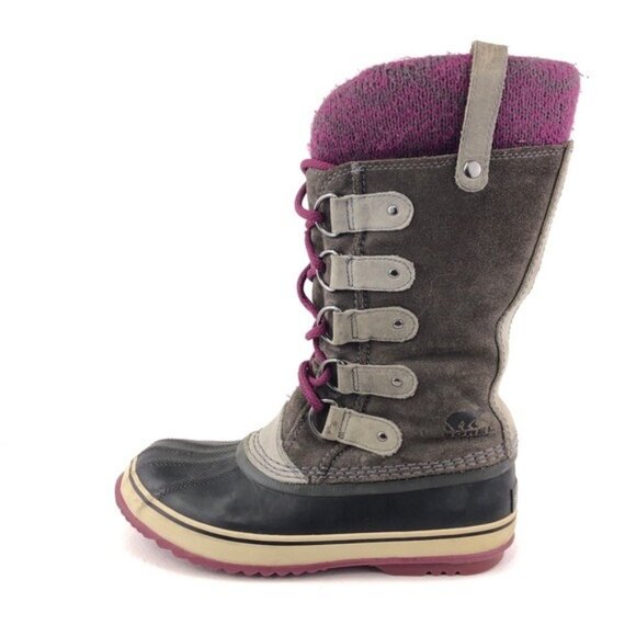 Sorel Joan of Arctic Knit Shale Winter Boots 7.5 - Picture 1 of 13